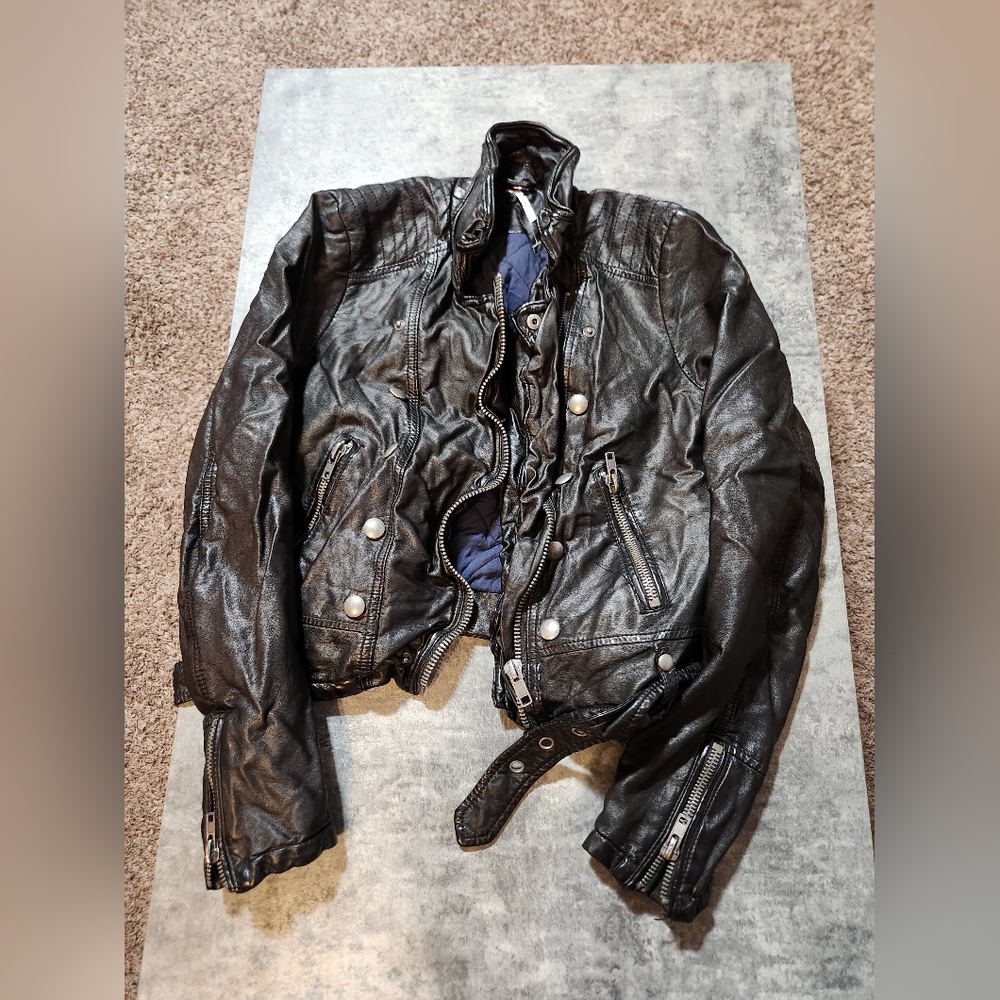 NWOT Free People leather jacket